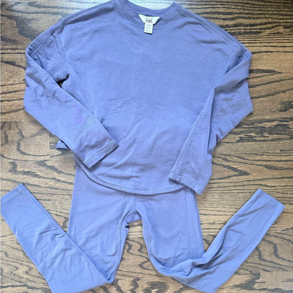 Athleta Girl Legging and Athetic Top set - Purple